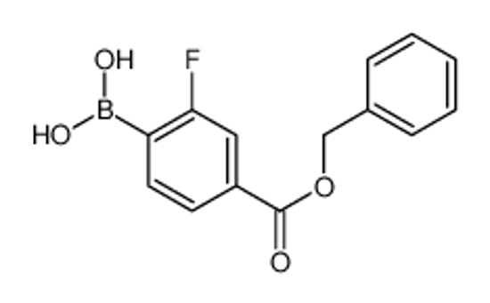 Picture of (2-fluoro-4-phenylmethoxycarbonylphenyl)boronic acid