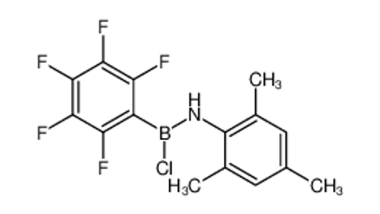 Picture of N-[chloro-(2,3,4,5,6-pentafluorophenyl)boranyl]-2,4,6-trimethylaniline