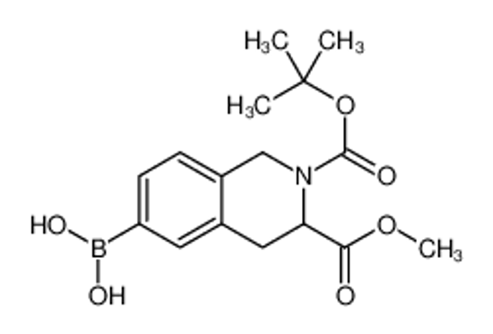 Picture of [3-methoxycarbonyl-2-[(2-methylpropan-2-yl)oxycarbonyl]-3,4-dihydro-1H-isoquinolin-6-yl]boronic acid