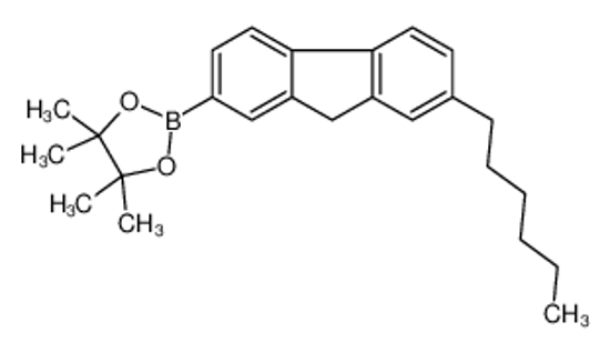Picture of 2-(7-hexyl-9H-fluoren-2-yl)-4,4,5,5-tetramethyl-1,3,2-dioxaborolane