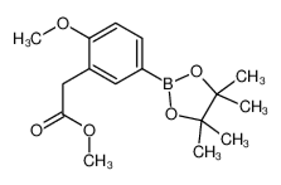 Picture of methyl 2-[2-methoxy-5-(4,4,5,5-tetramethyl-1,3,2-dioxaborolan-2-yl)phenyl]acetate