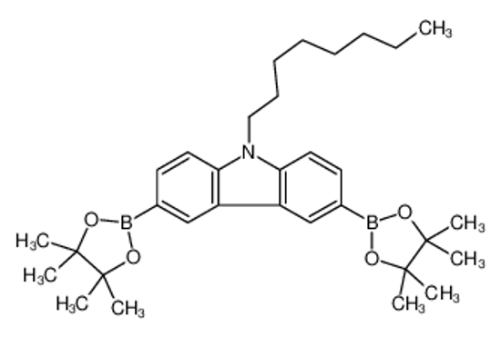 Picture of 9-octyl-3,6-bis(4,4,5,5-tetramethyl-1,3,2-dioxaborolan-2-yl)carbazole