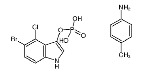 Picture of 5-Bromo-4-chloro-3-indolyl phosphate p-toluidine salt