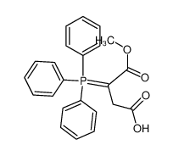 Picture of 4-methoxy-4-oxo-3-(triphenyl-λ<sup>5</sup>-phosphanylidene)butanoic acid
