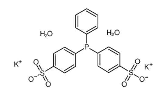 Picture of 4-[phenyl-(4-sulfonatophenyl)phosphanyl]benzenesulfonate,hydrate