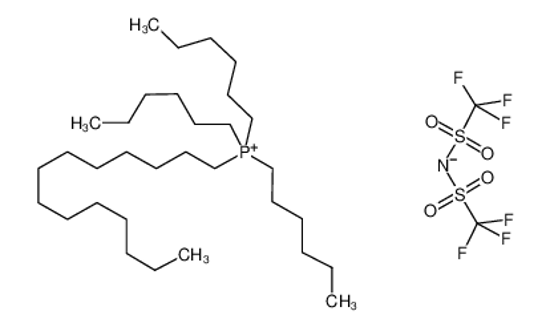Picture of bis(trifluoromethylsulfonyl)azanide,trihexyl(tetradecyl)phosphanium