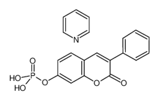 Picture of (2-oxo-3-phenylchromen-7-yl) dihydrogen phosphate,pyridine