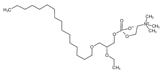 Picture of [(2R)-2-ethoxy-3-hexadecoxypropyl] 2-(trimethylazaniumyl)ethyl phosphate