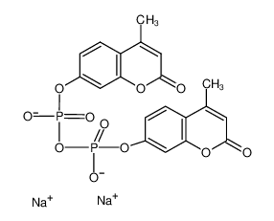 Picture of disodium,(4-methyl-2-oxochromen-7-yl) [(4-methyl-2-oxochromen-7-yl)oxy-oxidophosphoryl] phosphate