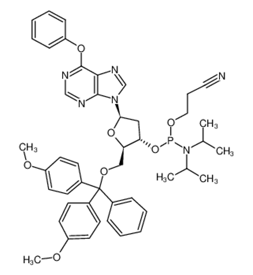Picture of 5'-O-(4,4'-DIMETHOXYTRITYL)-O6-PHENYL-2'-DEOXYINOSINE, 3'-[(2-CYANOETHYL)-(N,N-DIISOPROPYL)]PHOSPHORAMIDITE