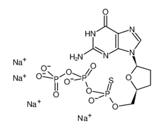 Picture of 2',3'-DIDEOXYGUANOSINE-5'-O-(1-THIOTRIPHOSPHATE) SODIUM SALT