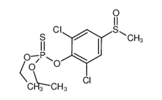 Picture of (2,5-dichloro-4-methylsulfinylphenoxy)-diethoxy-sulfanylidene-λ<sup>5</sup>-phosphane