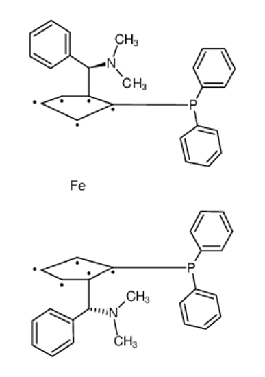 Picture of (1S)-1-(2-diphenylphosphanylcyclopentyl)-N,N-dimethyl-1-phenylmethanamine,iron
