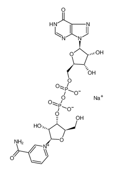 Picture of [5-(3-carbamoylpyridin-1-ium-1-yl)-3,4-dihydroxyoxolan-2-yl]methyl [[3,4-dihydroxy-5-(6-oxo-3H-purin-9-yl)oxolan-2-yl]methoxy-hydroxyphosphoryl] phosphate,sodium