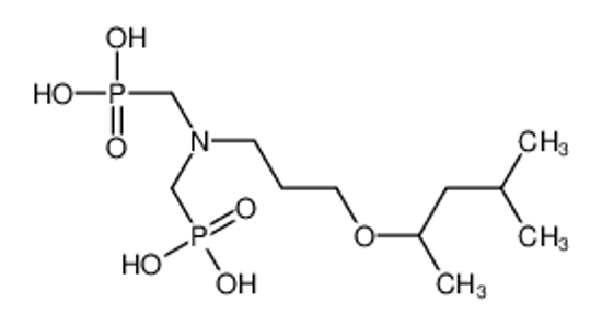 Picture of [3-(4-methylpentan-2-yloxy)propyl-(phosphonomethyl)amino]methylphosphonic acid