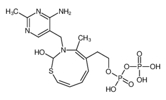 Picture of thiamine(1+) diphosphate(1-)