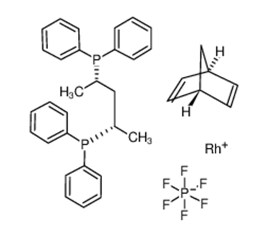 Picture of (2S,4S)-(-)-2,4-BIS(DIPHENYLPHOSPHINO)PENTANE(NORBORNADIENE)RHODIUM(I)HEXAFLUOROPHOSPHATE