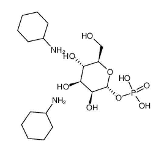 Picture of cyclohexanamine,[(2R,3S,4S,5S,6R)-3,4,5-trihydroxy-6-(hydroxymethyl)oxan-2-yl] dihydrogen phosphate