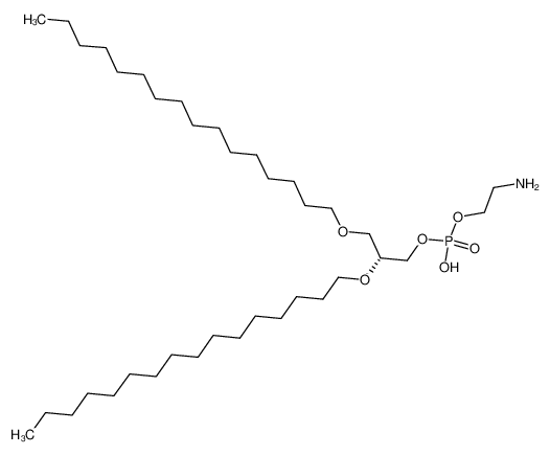 Picture of 2-aminoethyl [(2R)-2,3-dihexadecoxypropyl] hydrogen phosphate