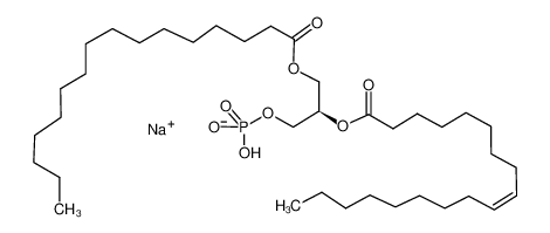 Picture of sodium,[(2R)-3-hexadecanoyloxy-2-[(Z)-octadec-9-enoyl]oxypropyl] hydrogen phosphate