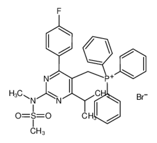 Picture of [4-(4-fluorophenyl)-2-[methyl(methylsulfonyl)amino]-6-propan-2-ylpyrimidin-5-yl]methyl-triphenylphosphanium,bromide
