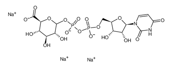Picture of trisodium,6-[[[5-(2,4-dioxopyrimidin-1-yl)-3,4-dihydroxyoxolan-2-yl]methoxy-oxidophosphoryl]oxy-oxidophosphoryl]oxy-3,4,5-trihydroxyoxane-2-carboxylate