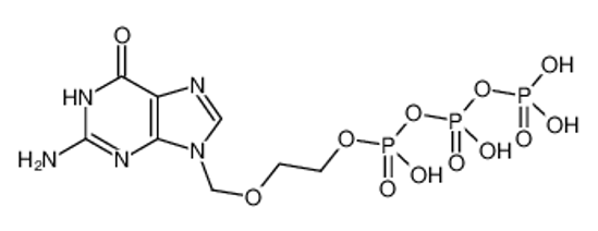 Picture of [2-[(2-amino-6-oxo-3H-purin-9-yl)methoxy]ethoxy-hydroxyphosphoryl] phosphono hydrogen phosphate