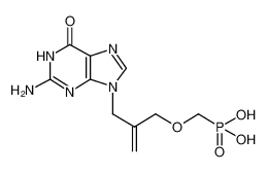Picture of 9-(2-methylidene-3-(phosphonomethoxy)propyl)guanine