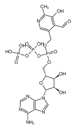 Picture of [[(2R,3S,4R,5R)-5-(6-aminopurin-9-yl)-3,4-dihydroxyoxolan-2-yl]methoxy-hydroxyphosphoryl] [(4-formyl-5-hydroxy-6-methylpyridin-3-yl)methoxy-hydroxyphosphoryl] hydrogen phosphate
