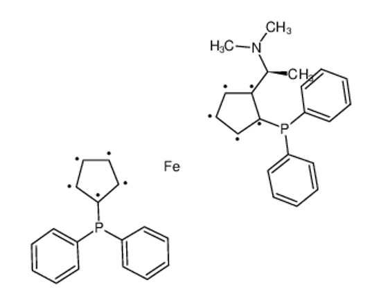 Picture of (<i>S</i>)-<i>N</i>,<i>N</i>-Dimethyl-1-[(<i>R</i>)-1',2-bis(diphenylphosphino)ferrocenyl]ethylamine