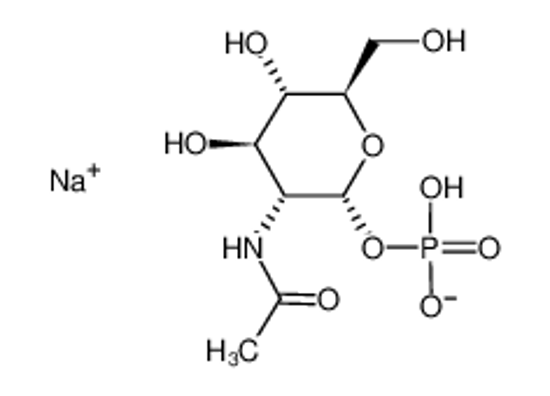Imagem de [3-acetamido-4,5-dihydroxy-6-(hydroxymethyl)oxan-2-yl] dihydrogen phosphate,sodium