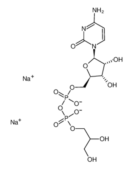 Picture of [[5-(4-amino-2-oxopyrimidin-1-yl)-3,4-dihydroxyoxolan-2-yl]methoxy-hydroxyphosphoryl] 2,3-dihydroxypropyl hydrogen phosphate,sodium