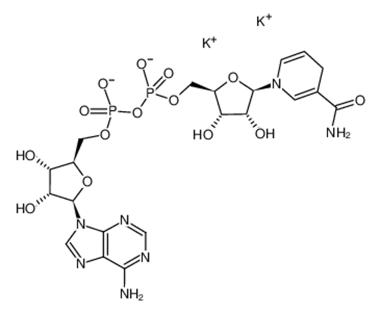 Picture of [[5-(6-aminopurin-9-yl)-3,4-dihydroxyoxolan-2-yl]methoxy-hydroxyphosphoryl] [5-(3-carbamoyl-4H-pyridin-1-yl)-3,4-dihydroxyoxolan-2-yl]methyl hydrogen phosphate,potassium