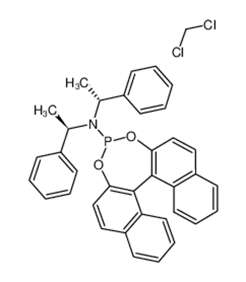 Picture of (S)-(+)-(3,5-DIOXA-4-PHOSPHA-CYCLOHEPTA[2,1-A:3,4-A']DINAPHTHALEN-4-YL)BIS[(1R)-1-PHENYLETHYL]AMINE,DICHLOROMETHANE ADDUCT
