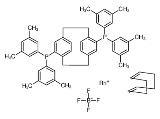 Picture of (R)-(-)-4,12-Bis(di-3,5-xylylphosphino)[2.2]paracyclophane(1,5-cyclooctadiene)rhodium(I) tetrafluoroborate, min. 97%