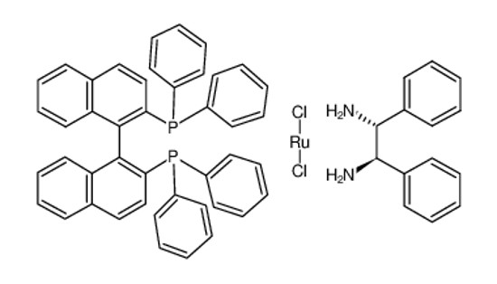 Picture of Dichloro[(R)-(+)-2,2'-bis(diphenylphosphino)-1,1'-binaphthyl][(1R,2R)-(+)-1,2-diphenylethylenediamine]ruthenium(II), min. 90%