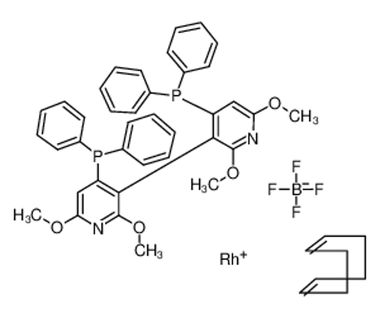 Picture of (S)-(-)-2,2',6,6'-Tetramethoxy-4,4'-bis(diphenylphosphino)-3,3'-bipyridine(1,5-cyclooctadiene)rhodium(I) tetrafluoroborate, min. 97%