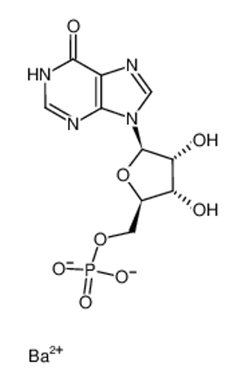 Picture of barium(2+),[(2R,3S,4R,5R)-3,4-dihydroxy-5-(6-oxo-3H-purin-9-yl)oxolan-2-yl]methyl phosphate