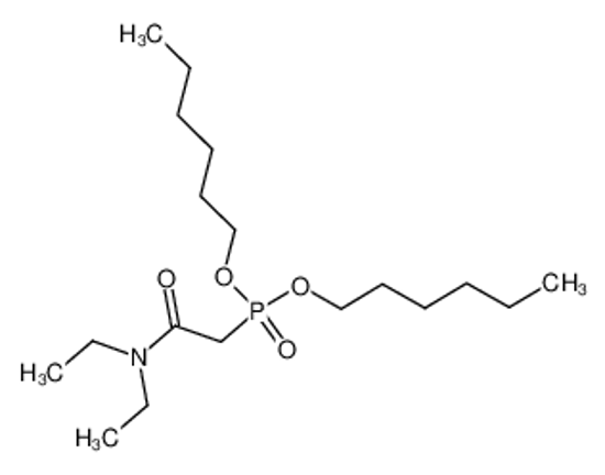 Picture of 2-dihexoxyphosphoryl-N,N-diethylacetamide