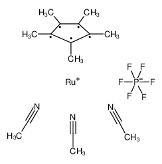 Изображение acetonitrile,1,2,3,4,5-pentamethylcyclopenta-1,3-diene,ruthenium(1+),hexafluorophosphate