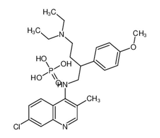 Picture of N-(7-chloro-3-methylquinolin-4-yl)-N',N'-diethyl-2-(4-methoxyphenyl)butane-1,4-diamine,phosphoric acid
