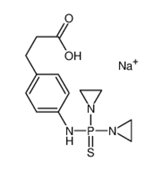Imagem de sodium,3-[4-[bis(aziridin-1-yl)phosphinothioylamino]phenyl]propanoic acid