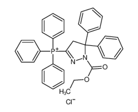 Picture of (1-ethoxycarbonyl-5,5-diphenyl-4H-pyrazol-3-yl)-triphenylphosphanium,chloride