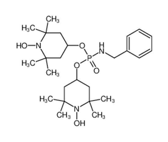 Picture of N-bis[(1-hydroxy-2,2,6,6-tetramethylpiperidin-4-yl)oxy]phosphoryl-1-phenylmethanamine