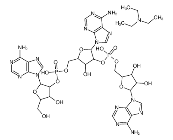 Picture of [5-(6-aminopurin-9-yl)-4-[[5-(6-aminopurin-9-yl)-3,4-dihydroxyoxolan-2-yl]methoxy-hydroxyphosphoryl]oxy-3-hydroxyoxolan-2-yl]methyl [2-(6-aminopurin-9-yl)-4-hydroxy-5-(hydroxymethyl)oxolan-3-yl] hydrogen phosphate,N,N-diethylethanamine