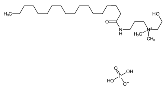 Picture of dihydrogen phosphate,2-hydroxyethyl-dimethyl-[3-(octadecanoylamino)propyl]azanium