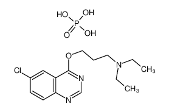 Picture of 3-[(6-chloroquinazolin-4-yl)oxy]-N,N-diethylpropan-1-amine phosphate