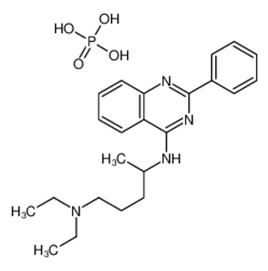 Picture of 1-N,1-N-diethyl-4-N-(2-phenylquinazolin-4-yl)pentane-1,4-diamine,phosphoric acid
