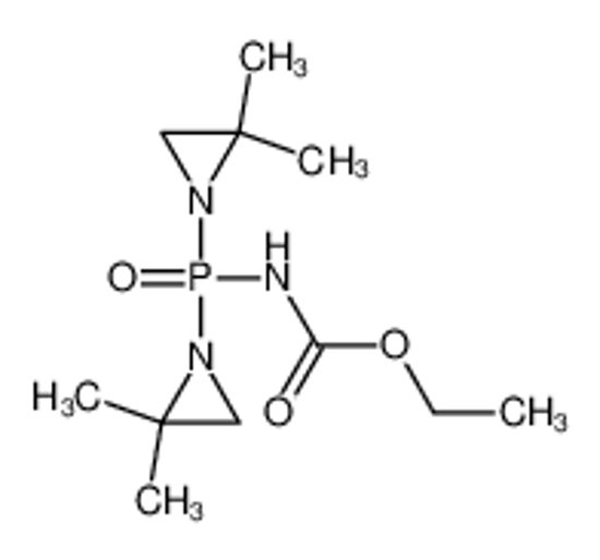 Picture of ethyl N-bis(2,2-dimethylaziridin-1-yl)phosphorylcarbamate