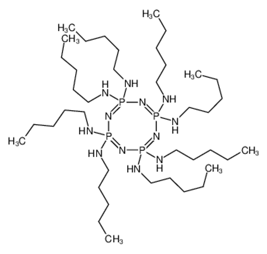 Picture of 2-N,2-N',4-N,4-N',6-N,6-N',8-N,8-N'-octapentyl-1,3,5,7-tetraza-2λ<sup>5</sup>,4λ<sup>5</sup>,6λ<sup>5</sup>,8λ<sup>5</sup>-tetraphosphacycloocta-1,3,5,7-tetraene-2,2,4,4,6,6,8,8-octamine